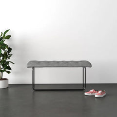 Kaznone Upholstered Bench - Wooden Bazar