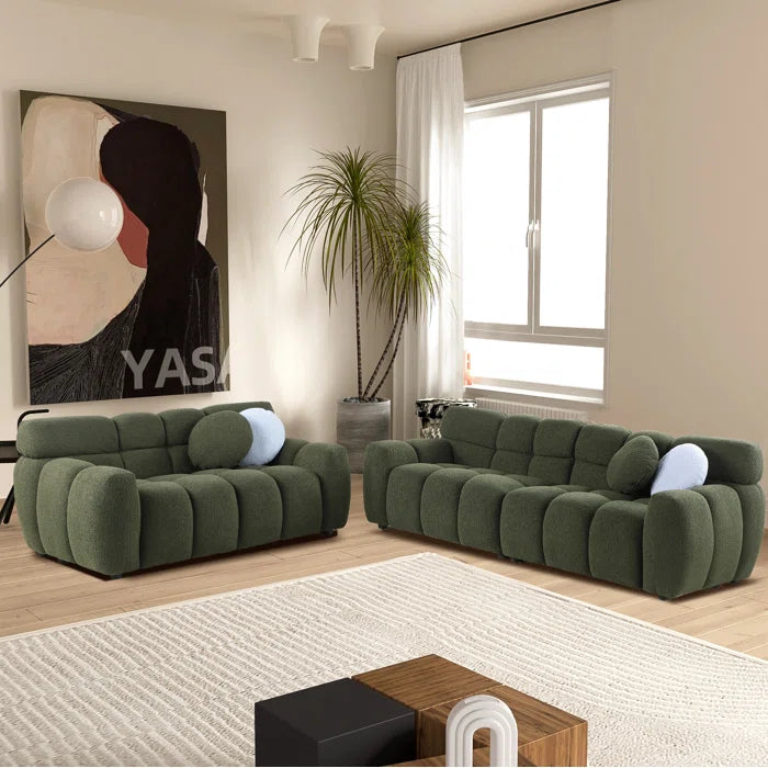 Monicaz 2 - Piece Living Room Set Luxury Sofa Set