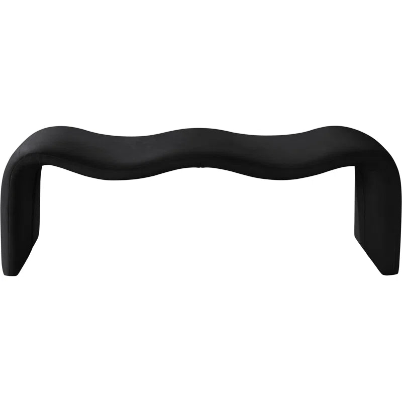 Mazpix Vegan Leather Bench - Wooden Bazar