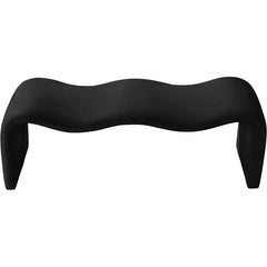 Mazpix Vegan Leather Bench - Wooden Bazar