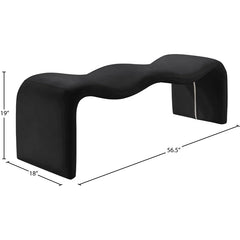 Mazpix Vegan Leather Bench - Wooden Bazar
