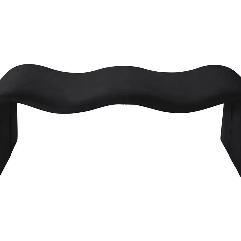 Mazpix Vegan Leather Bench - Wooden Bazar