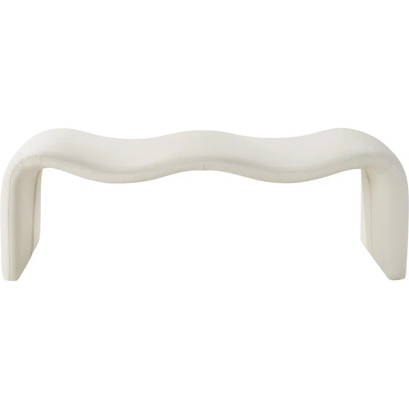 Mazpix Vegan Leather Bench - Wooden Bazar
