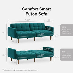 Aaron Futon Convertible Sofa Sleeper Futon