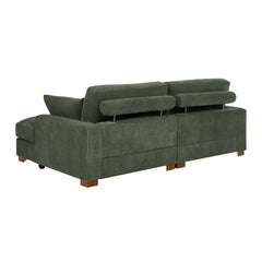 Vanacova Corduroy Sleeper Sofa for Modern Living - Wooden Bazar