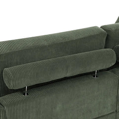 Vanacova Corduroy Sleeper Sofa for Modern Living - Wooden Bazar