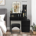 Morilus Vanity Dressing Table With Stool & Mirror - Wooden Bazar