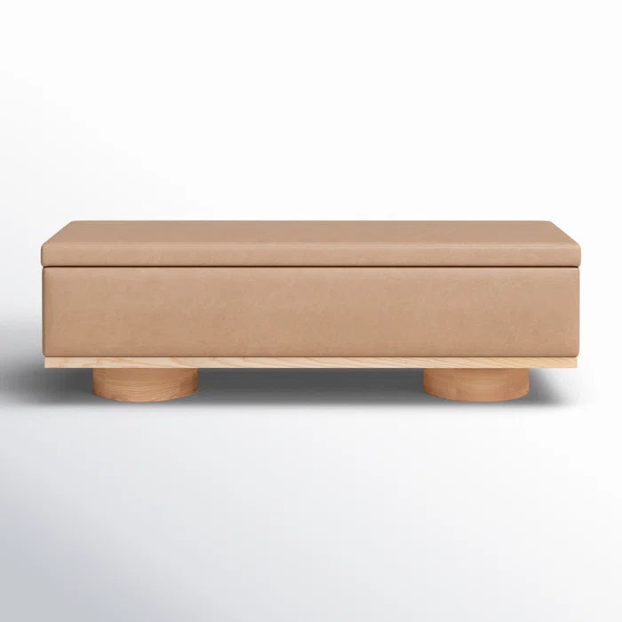 Kazirext Upholstered Storage Bench - Wooden Bazar