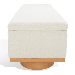 Kazirext Upholstered Storage Bench - Wooden Bazar