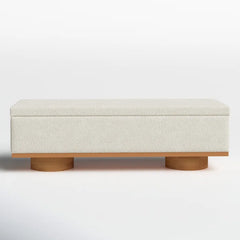 Kazirext Upholstered Storage Bench - Wooden Bazar