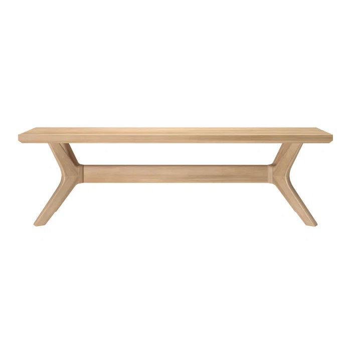 Waiuyn  Cross Leg Dining Room Bench - Wooden Bazar