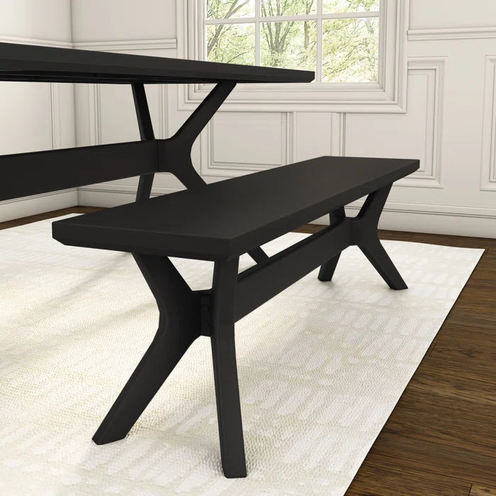 Waiuyn  Cross Leg Dining Room Bench - Wooden Bazar