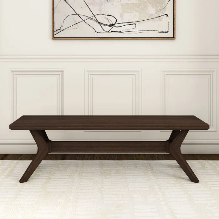 Waiuyn  Cross Leg Dining Room Bench - Wooden Bazar