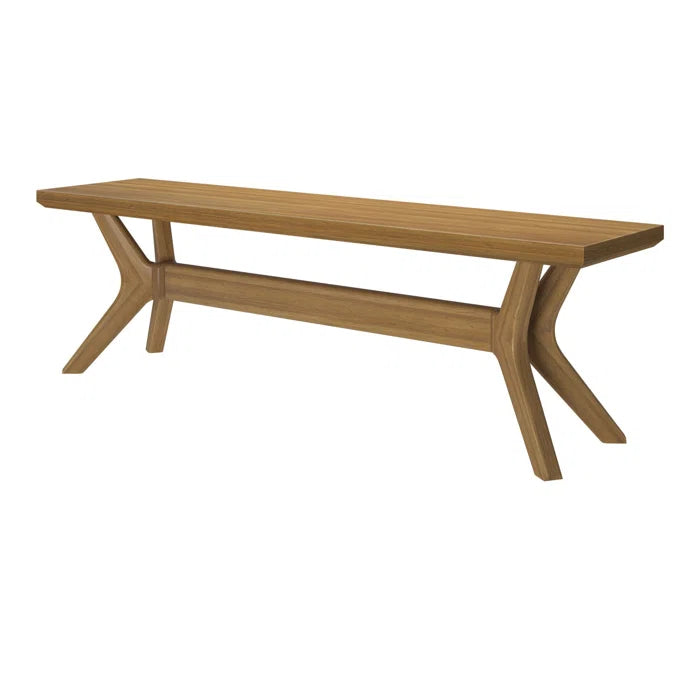 Waiuyn  Cross Leg Dining Room Bench - Wooden Bazar