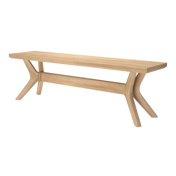 Waiuyn  Cross Leg Dining Room Bench - Wooden Bazar