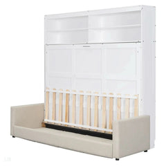 Murphy Bed Wall Bed With Sofa, Bed Frame - Wooden Bazar