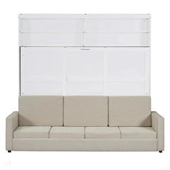 Murphy Bed Wall Bed With Sofa, Bed Frame - Wooden Bazar