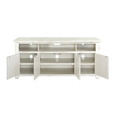 Kebby Solid Wood TV Stand with Storage - Wooden Bazar