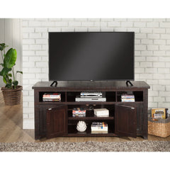 Kebby Solid Wood TV Stand with Storage - Wooden Bazar