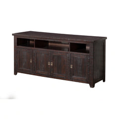 Kebby Solid Wood TV Stand with Storage - Wooden Bazar