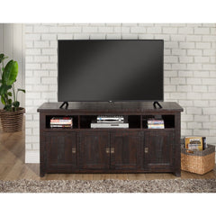 Kebby Solid Wood TV Stand with Storage - Wooden Bazar