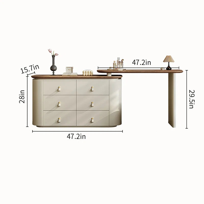 Haapter Luxurious Vanity Dressing Table For Luxury Living - Wooden Bazar