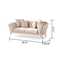 Neharaz 2 - Piece Living Room Set Luxury Sofa Set