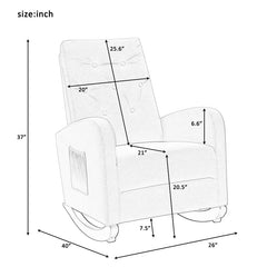 Fuuros Rocking Chair for Modern Living - Wooden Bazar