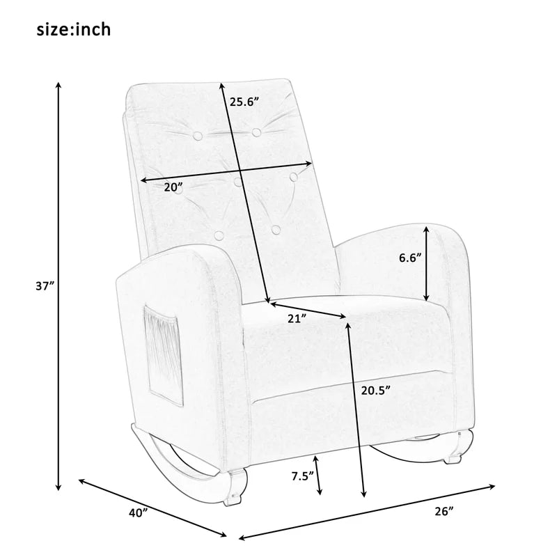 Fuuros Rocking Chair for Modern Living - Wooden Bazar