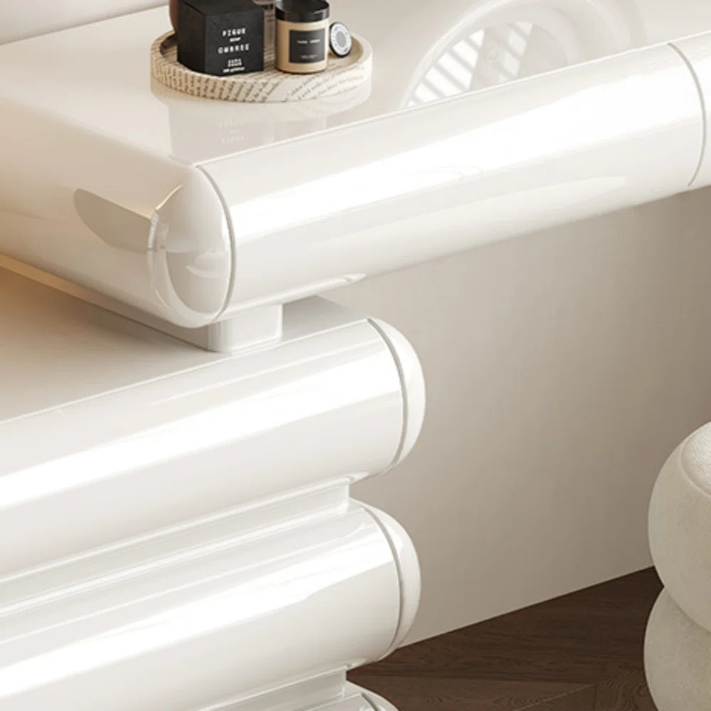 Luxury Modern Dressing Table with Sleek Glossy Finish