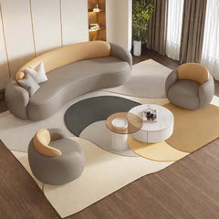 Nutanz 5 - Piece Faux Leather Living Room Set Luxury Sofa Set