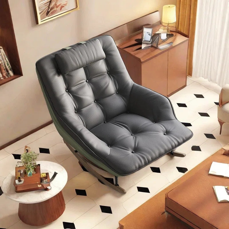 Faksert Single-Seater Tech Cloth Rocking Chair Modern Lazy Chair