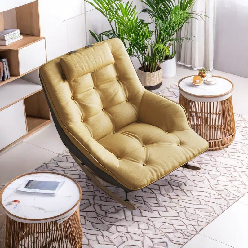 Faksert Single-Seater Tech Cloth Rocking Chair Modern Lazy Chair