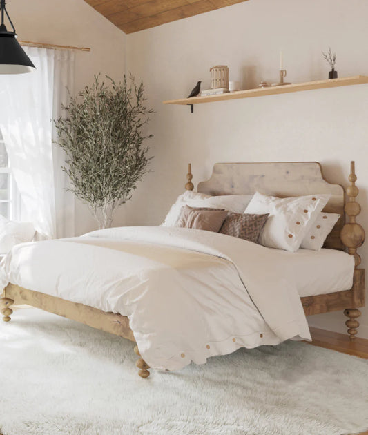 Superiser Solid Wood Bed - Wooden Bazar