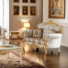 Osimenz 4 - Piece Living Room Set Luxury Sofa Set