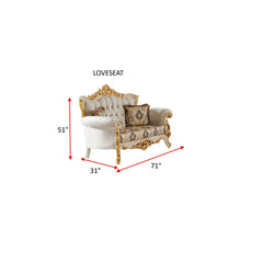 Osimenz 4 - Piece Living Room Set Luxury Sofa Set
