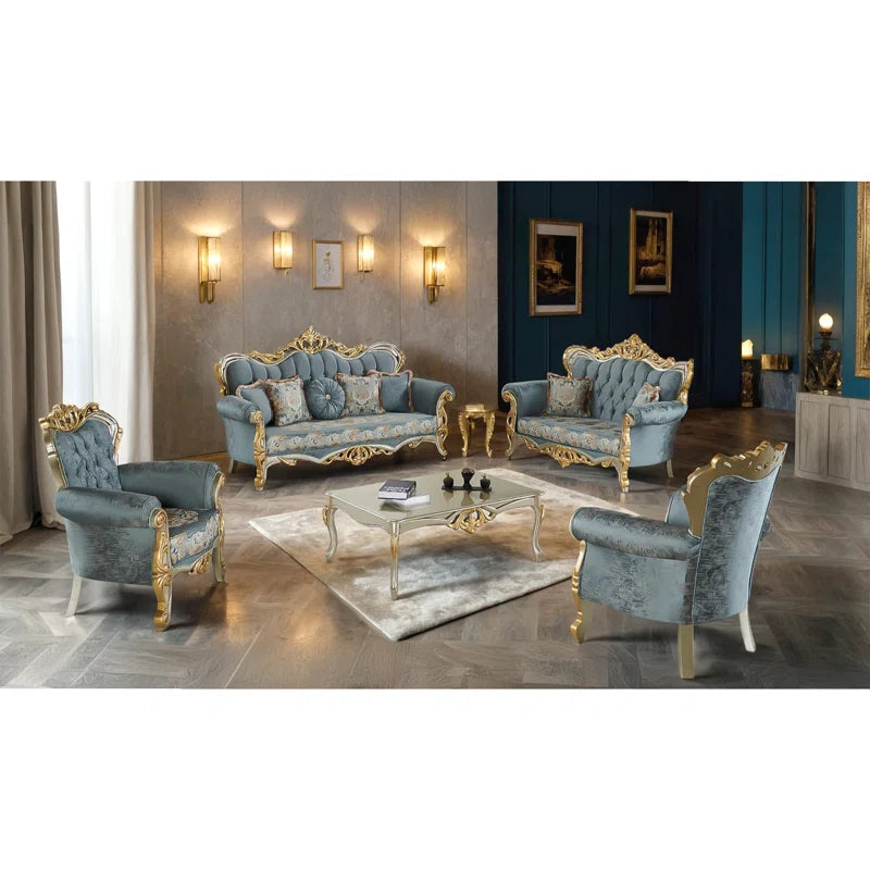Osimenz 4 - Piece Living Room Set Luxury Sofa Set