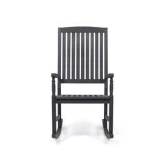 Shelborn Outdoor Mccomb Rocking Solid Wood Chair - Wooden Bazar