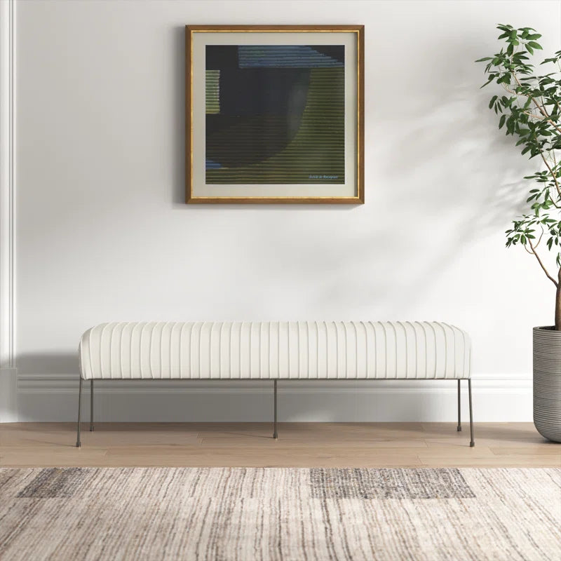 Akil Velvet Upholstered Bench - Wooden Bazar