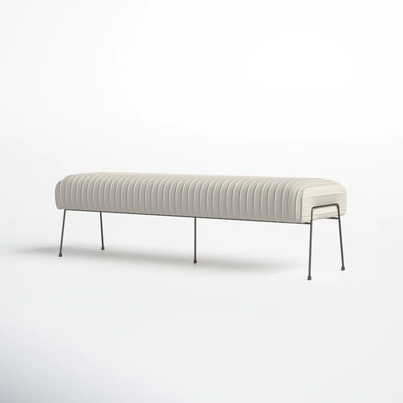 Akil Velvet Upholstered Bench - Wooden Bazar