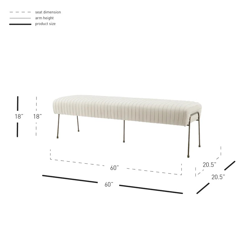 Akil Velvet Upholstered Bench - Wooden Bazar