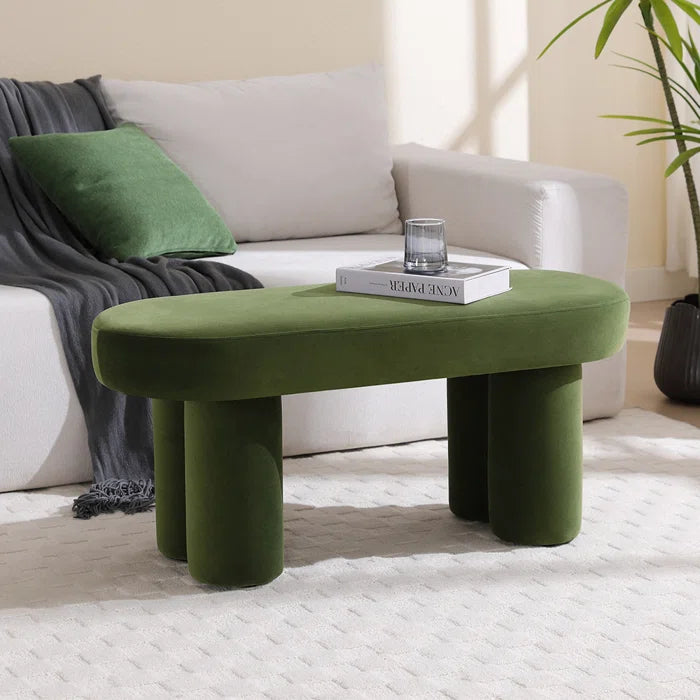 Manglis  Upholstered Bench For Modern Living - Wooden bazar