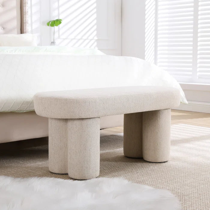 Manglis  Upholstered Bench For Modern Living - Wooden bazar