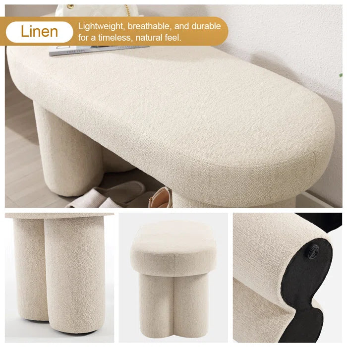 Manglis  Upholstered Bench For Modern Living - Wooden bazar