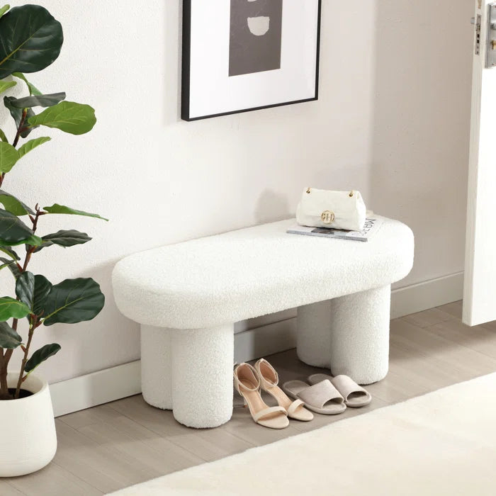 Manglis  Upholstered Bench For Modern Living - Wooden bazar