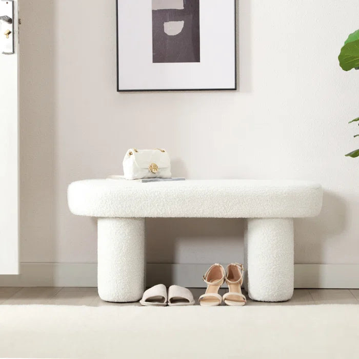 Manglis  Upholstered Bench For Modern Living - Wooden bazar