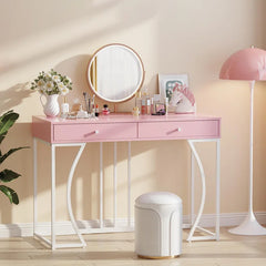 Palocz Vanity dressing table with mirror, light and stool