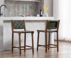 Pangitas Swivel Solid Wood Counter and bar Stool (Set of 2)