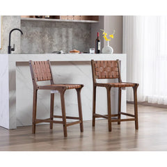 Pangitas Swivel Solid Wood Counter and bar Stool (Set of 2)