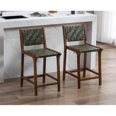 Pangitas Swivel Solid Wood Counter and bar Stool (Set of 2)